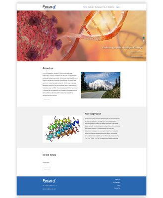 生物科技公司响应式英文网站建设